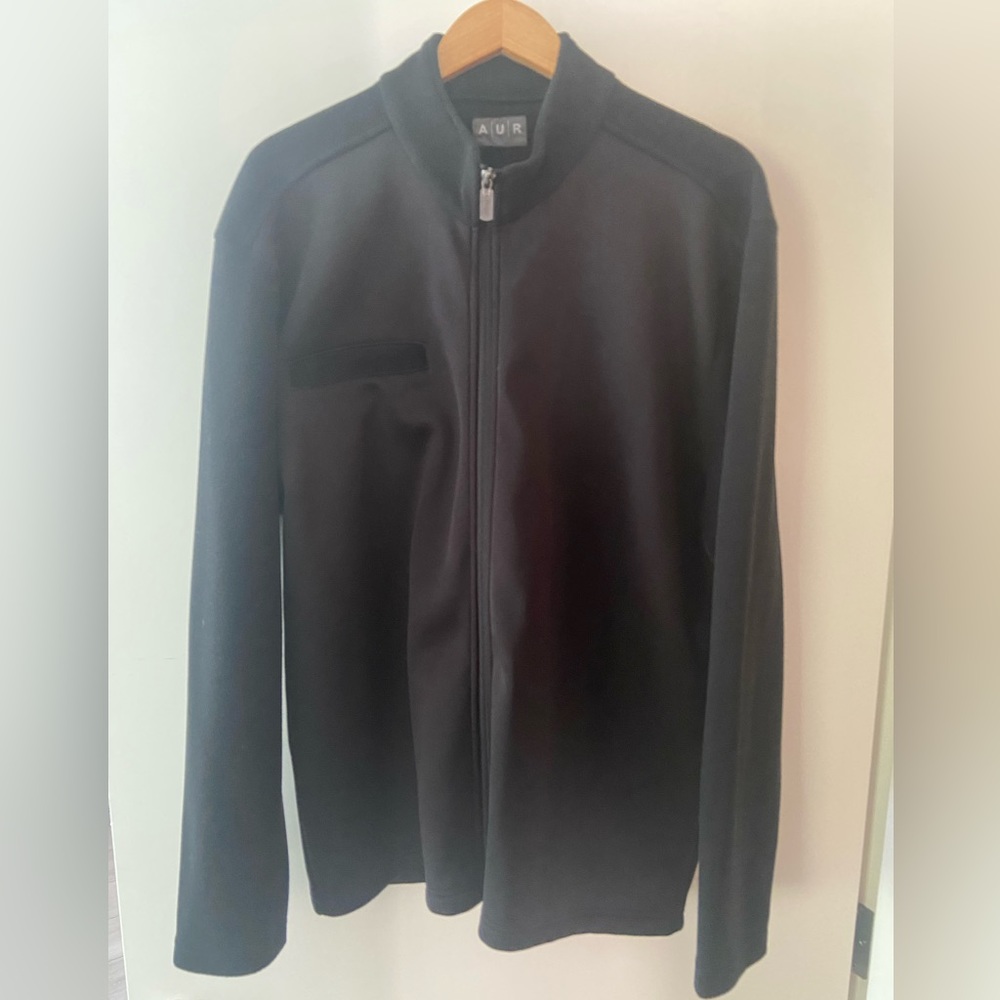 Mens XL AUR active zip golf jacket sweater fleece